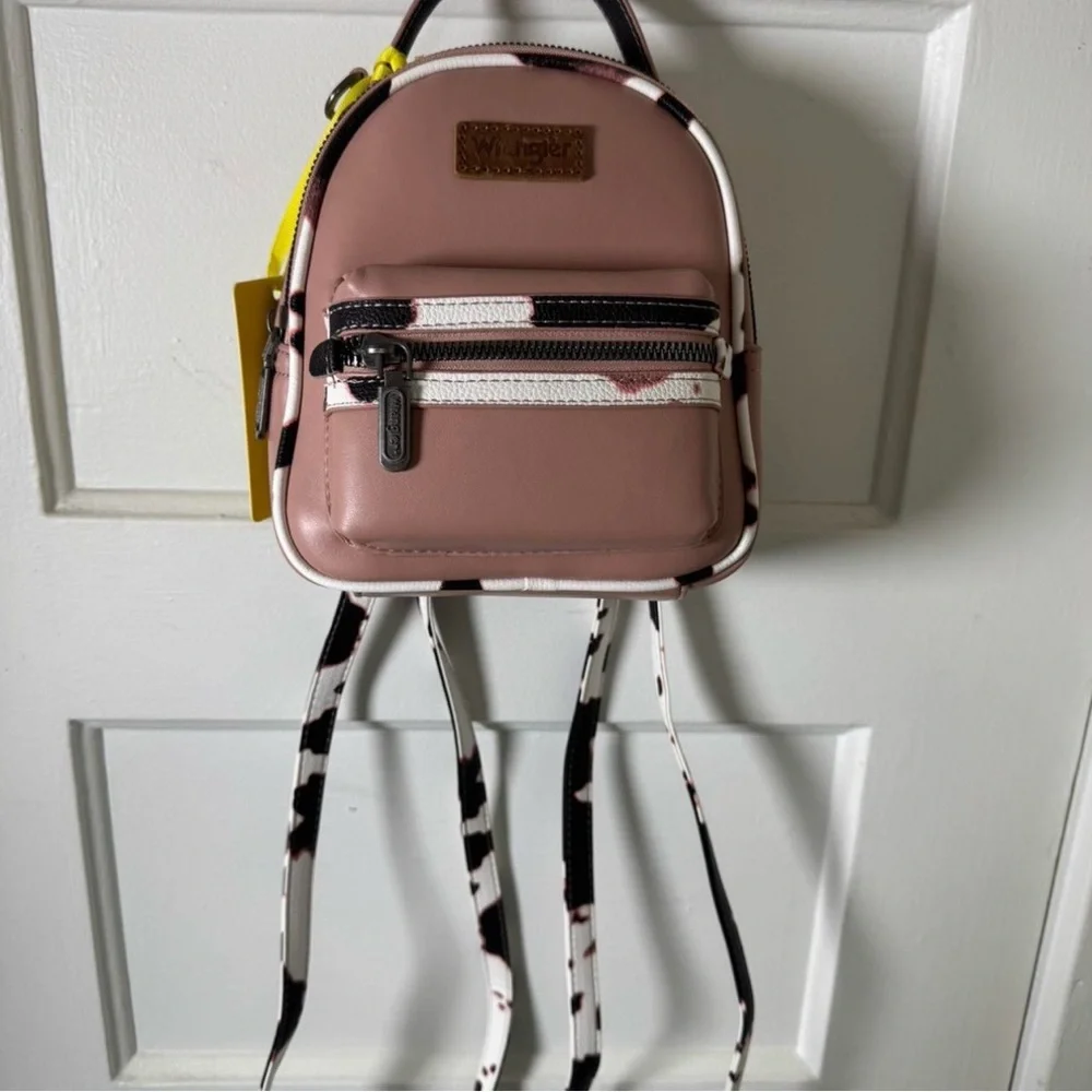 Mini Leather Backpack - Dusty Rose - Picture 1 of 3